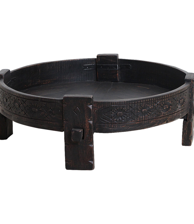 Raw Materials Amsterdam Chakki Bijzettafel | Zwart | 73x73x25 cm