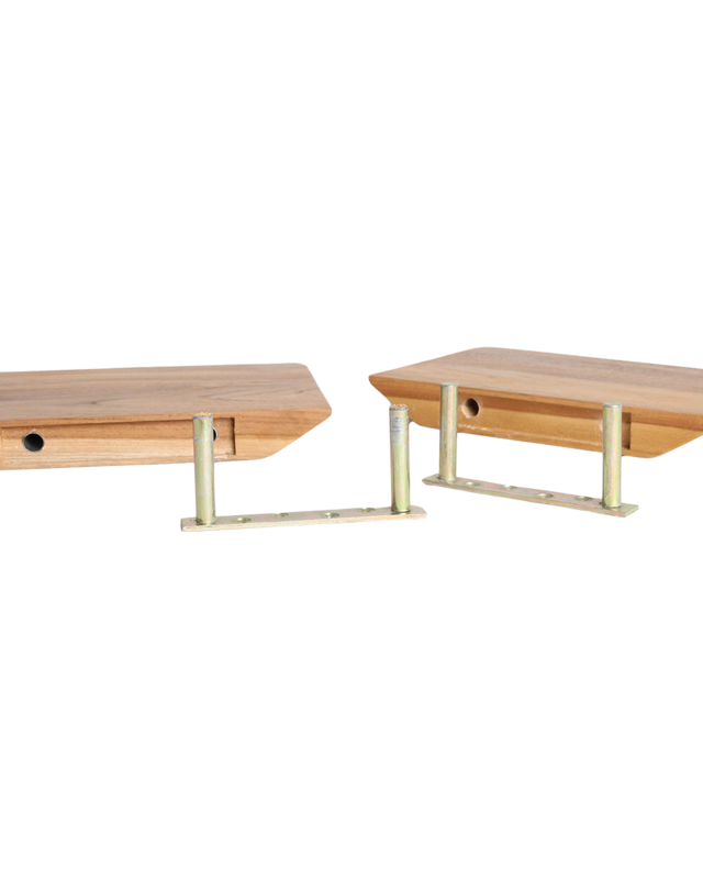 Raw Materials Amsterdam Wandplank Craftsman | Teakhout | Set Van 2 | 25 cm