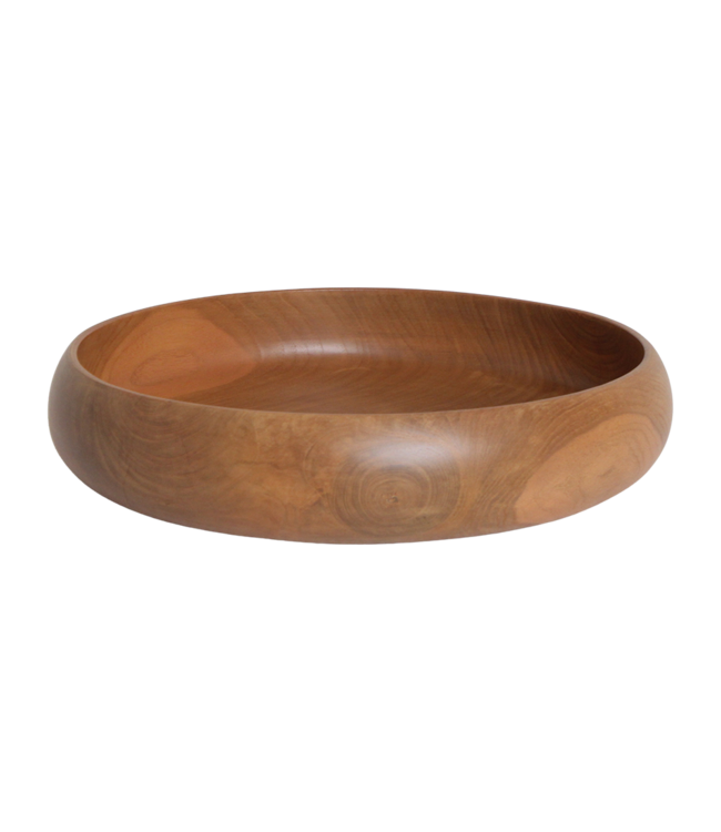 Raw Materials Amsterdam Teakhouten Schaal Groot | Ø37 x H7 cm