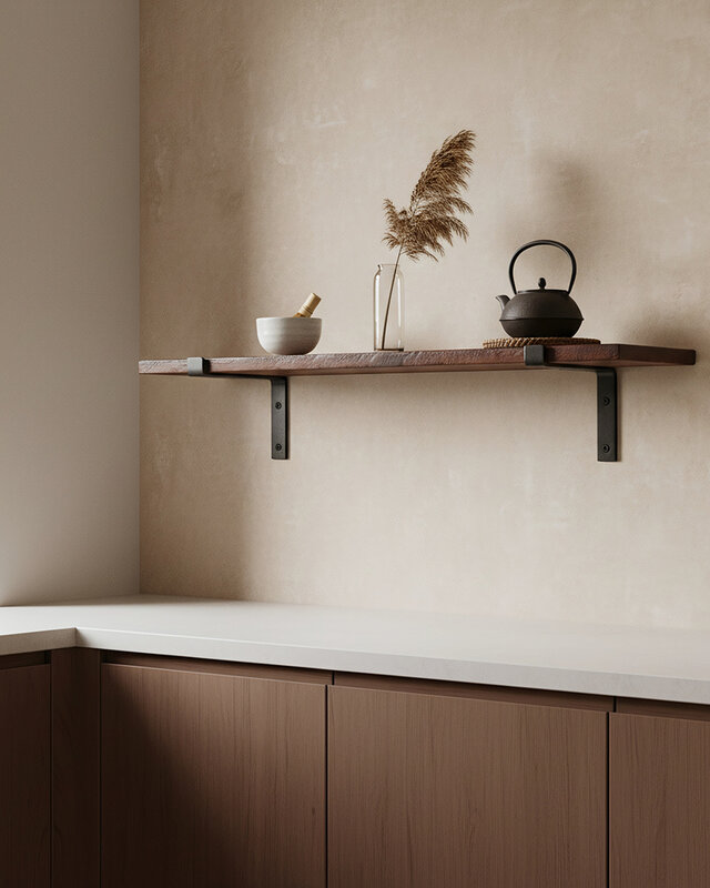 Raw Materials Amsterdam Factory Wandplank | Bruin | Hout | 80 cm