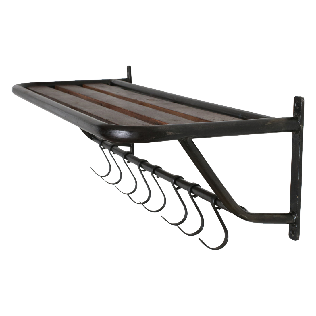 Raw Materials Amsterdam Factory Wandkapstok Met Hoedenplank | Hout