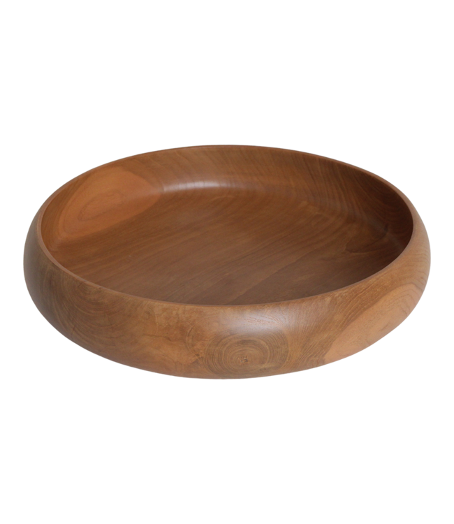 Raw Materials Amsterdam Teakhouten Schaal Groot | Ø37 x H7 cm