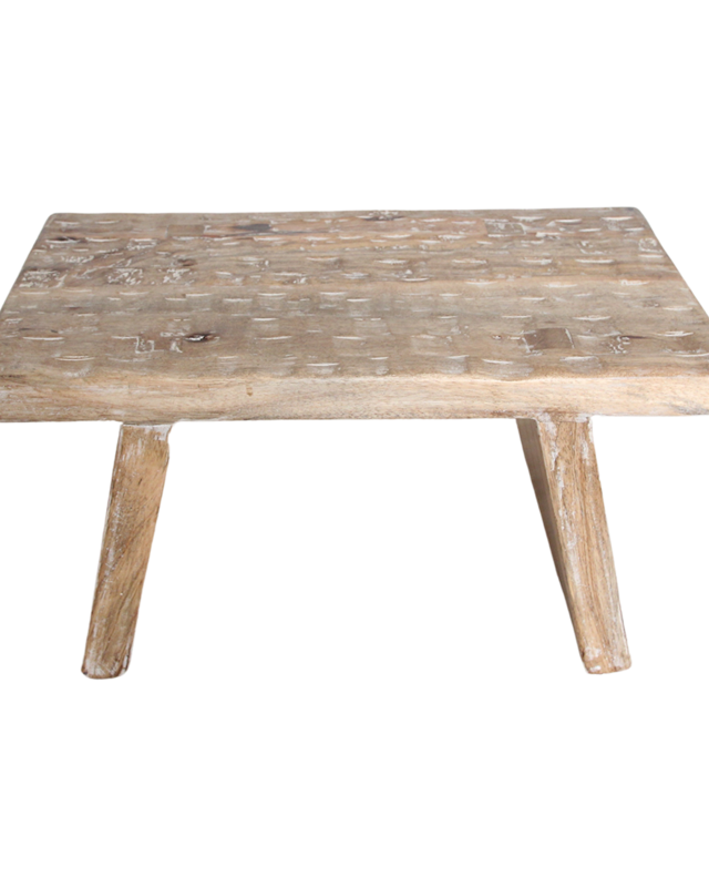 Raw Materials Amsterdam Bijzettafel | Naturel | Mangohout | B25 x H20 x L40 cm