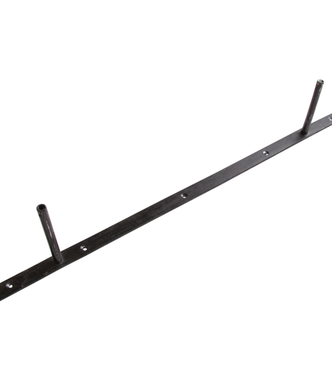 Zwart zwevende wandplank - FSC-gerecycled hout - 80x18x3,8 cm