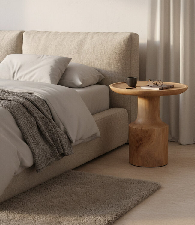 Nero teakhouten bijzettafel Day - natuurlijk teak