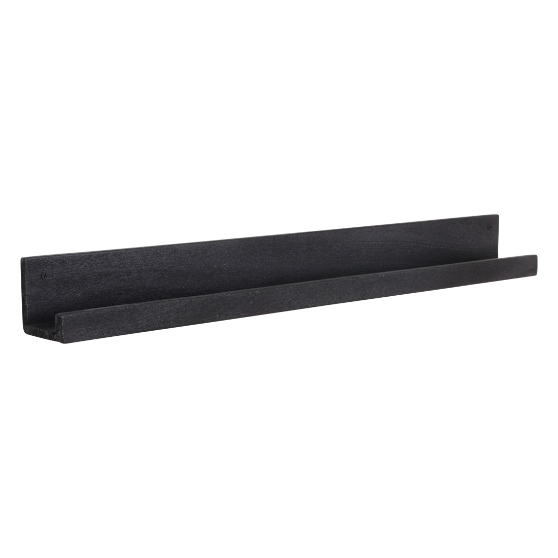 Raw Materials Amsterdam Factory Wandplank | Zwart | Hout | 75x8x8 cm