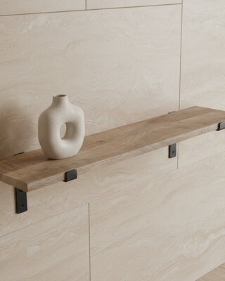Raw Materials Amsterdam Mangohouten Wandplank | 80 cm