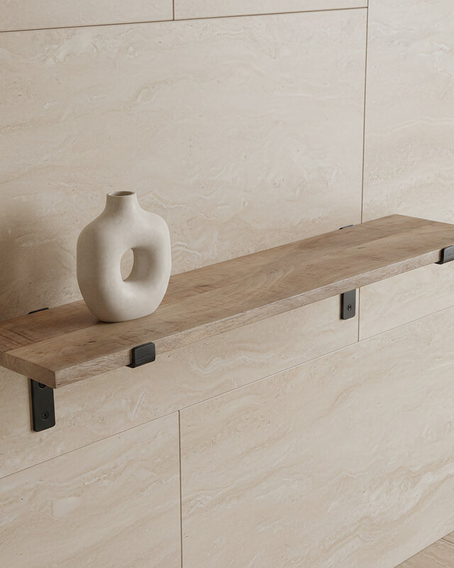 Raw Materials Amsterdam Mangohouten Wandplank | 80 cm