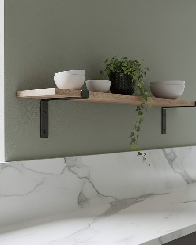 Raw Materials Amsterdam Mangohouten Wandplank | 80 cm