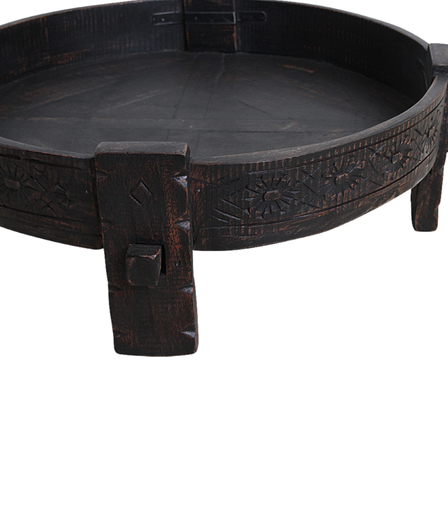 Raw Materials Amsterdam Chakki Bijzettafel | Zwart | 73x73x25 cm