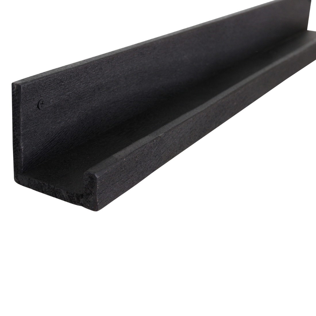 Raw Materials Amsterdam Factory Wandplank | Zwart | Hout | 75x8x8 cm