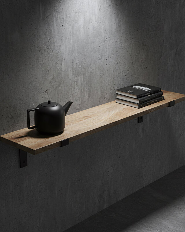 Raw Materials Amsterdam Mangohouten Wandplank | 80 cm