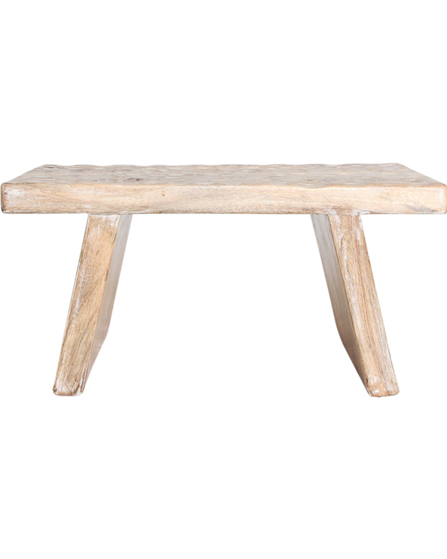 Raw Materials Amsterdam Bijzettafel | Naturel | Mangohout | B25 x H20 x L40 cm