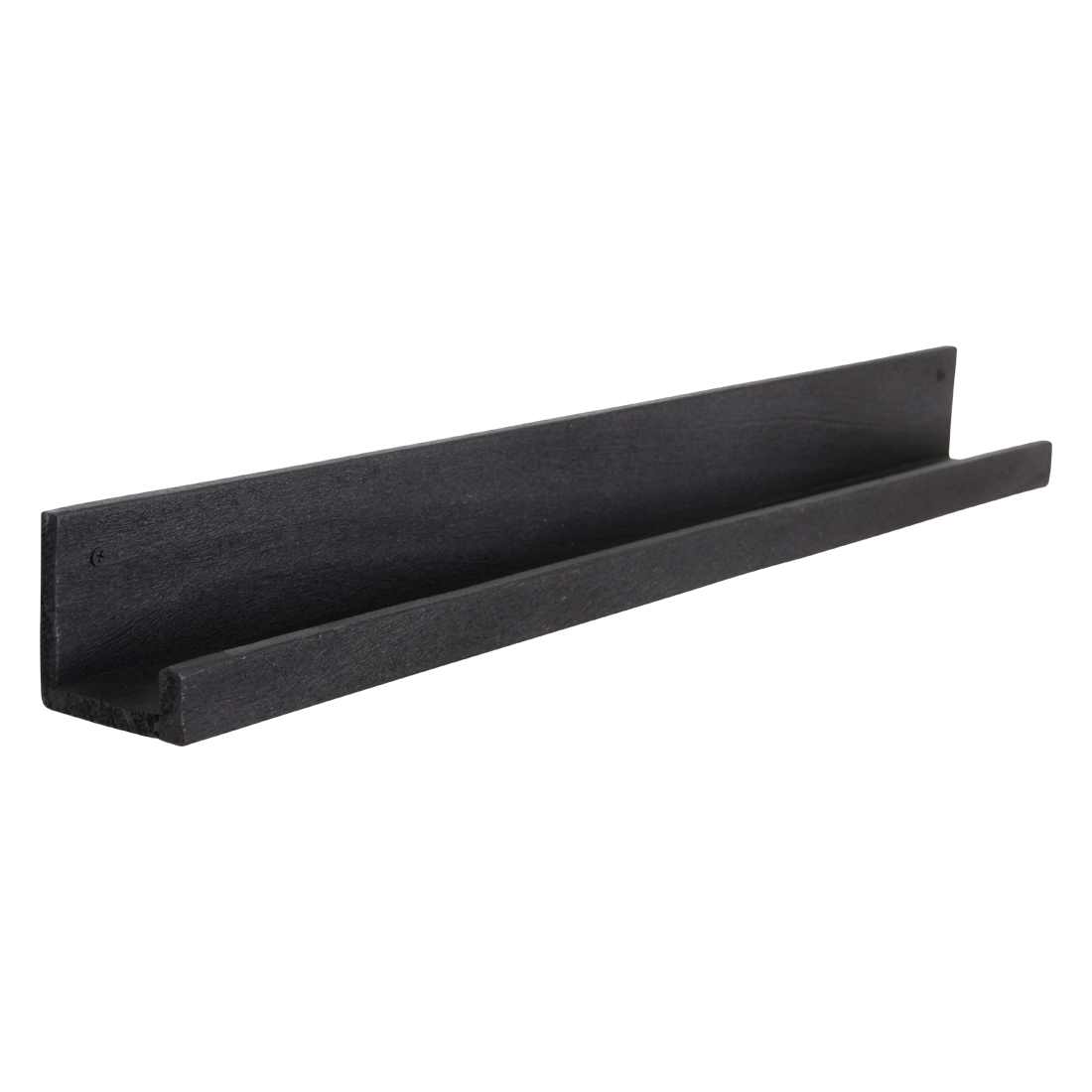 Raw Materials Amsterdam Factory Wandplank | Zwart | Hout | 75x8x8 cm