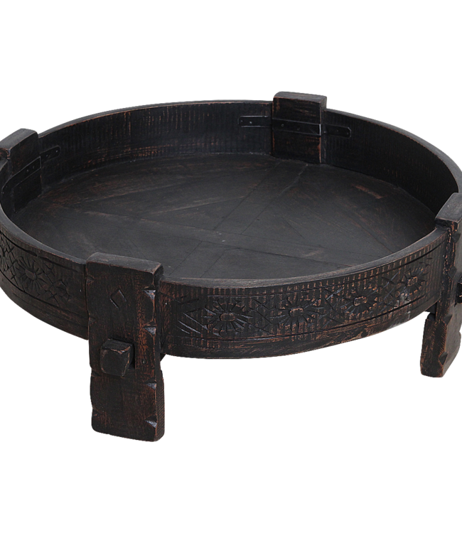 Raw Materials Amsterdam Chakki Bijzettafel | Zwart | 73x73x25 cm