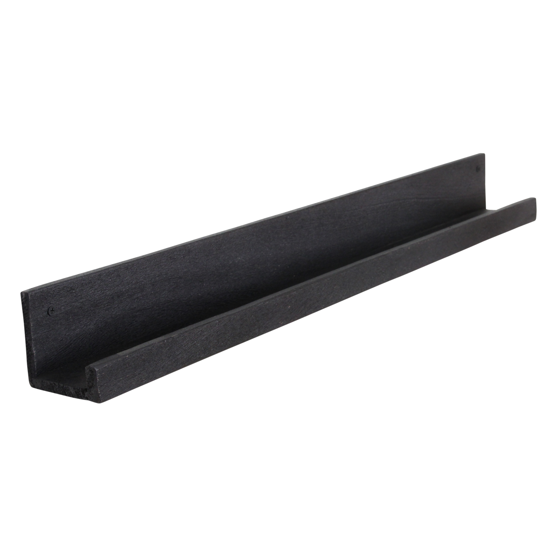 Raw Materials Amsterdam Factory Wandplank | Zwart | Hout | 75x8x8 cm