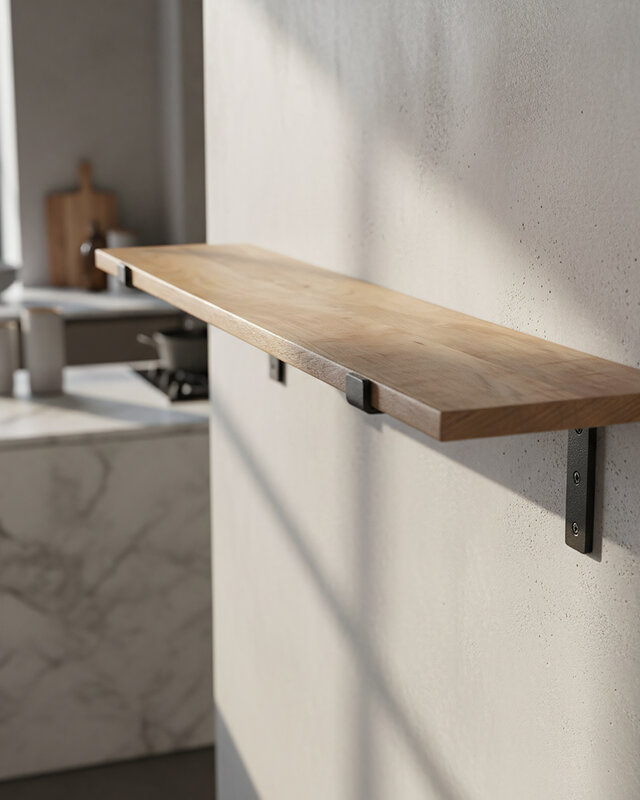 Raw Materials Amsterdam Mangohouten Wandplank | 80 cm