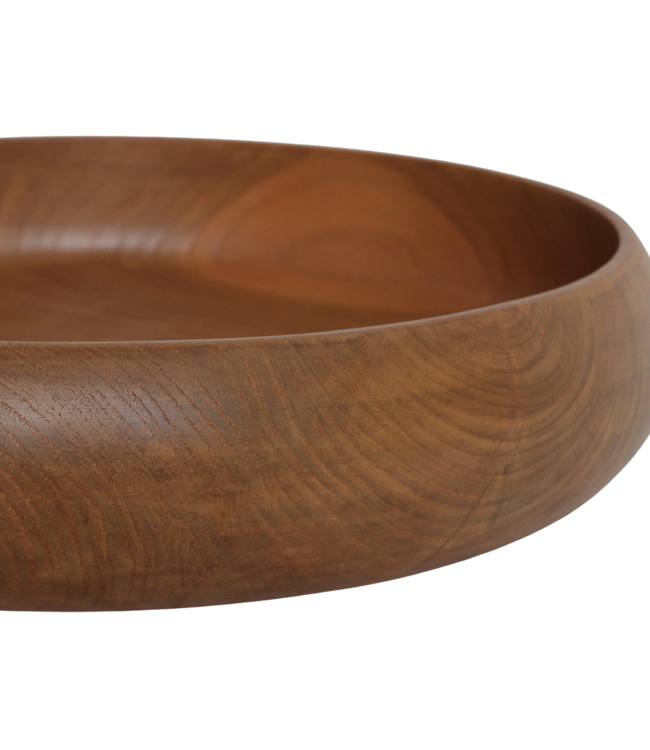 Raw Materials Amsterdam Teakhouten Schaal Groot | Ø37 x H7 cm