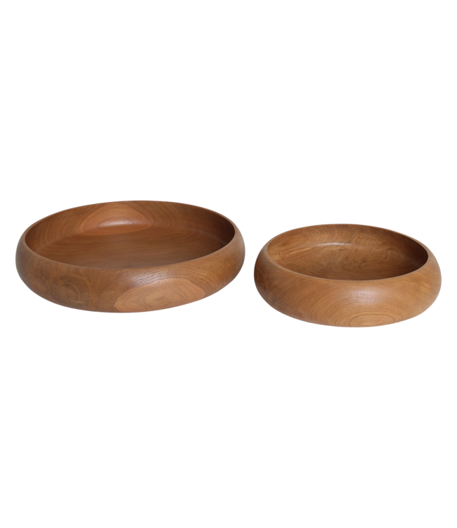 Raw Materials Amsterdam Teakhouten Schaal Groot | Ø37 x H7 cm