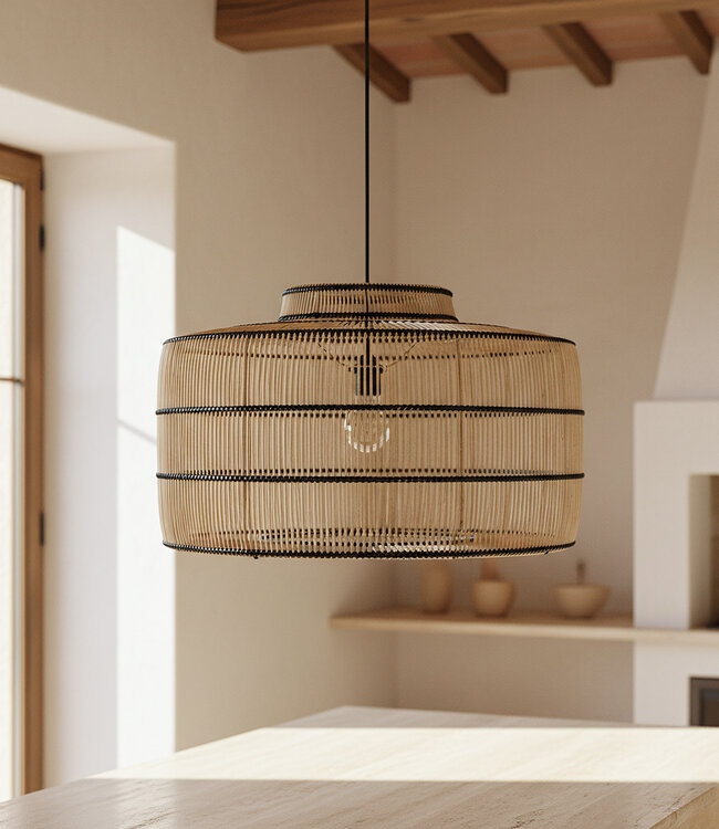 Raw Materials Amsterdam Stella Rotan Hanglamp | 61x61x36 cm
