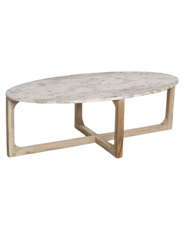 Raw Materials Amsterdam Marmeren Salontafel Crème | B120xH60xD38 cm