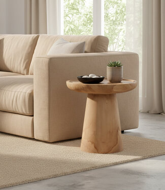 Raw Materials Amsterdam Nero Bijzettafel Ray | Teakhout | 40x40x40 cm