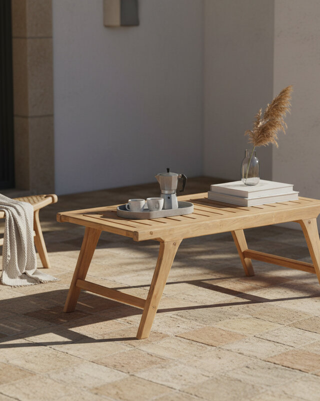 Raw Materials Amsterdam Salontafel Odin | Teakhout | Voor Buiten