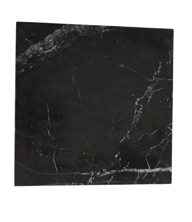 Raw Materials Amsterdam Shanghai Marmeren Bijzettafel | Zwart | 35x50x35 cm