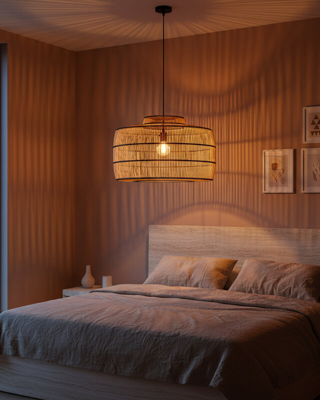 Raw Materials Amsterdam Stella Rotan Hanglamp | 61x61x36 cm