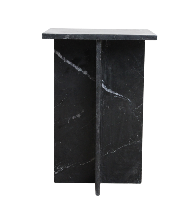 Shanghai marmeren bijzettafel - zwart