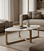 Raw Materials Amsterdam Marmeren Salontafel Crème | B120xH60xD38 cm