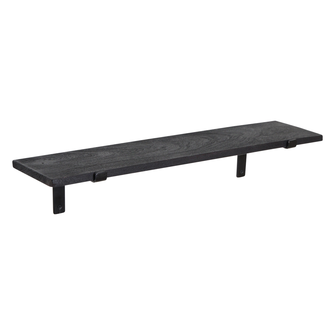 Raw Materials Amsterdam Factory wandplank zwart - FSC-gerecycled hout - 80 cm