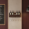 Factory Hangend Wijnrek | Hout | 12x60x28 cm