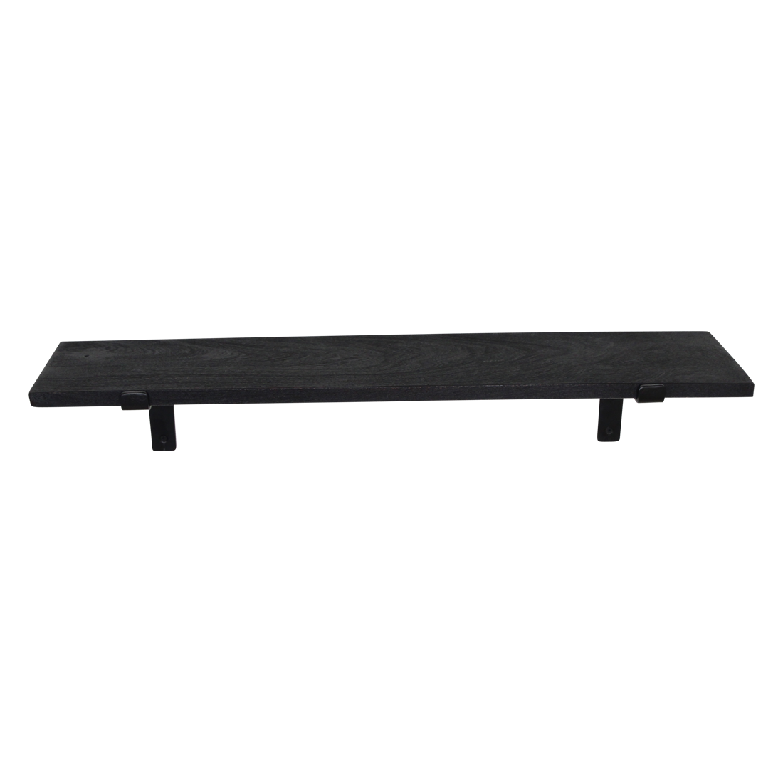 Raw Materials Amsterdam Factory wandplank zwart - FSC-gerecycled hout - 80 cm
