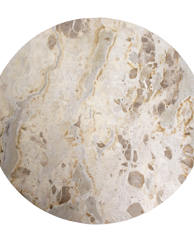 Raw Materials Amsterdam Marmeren Bijzettafel | Crème | 50 x 50 x 50 cm