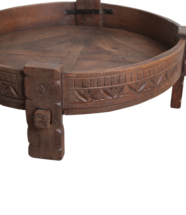Chakki bijzettafel bruin - 73x73x25 cm