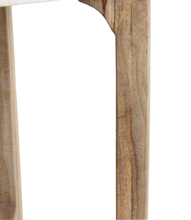 Raw Materials Amsterdam Marmeren Bijzettafel | Crème | 50 x 50 x 50 cm