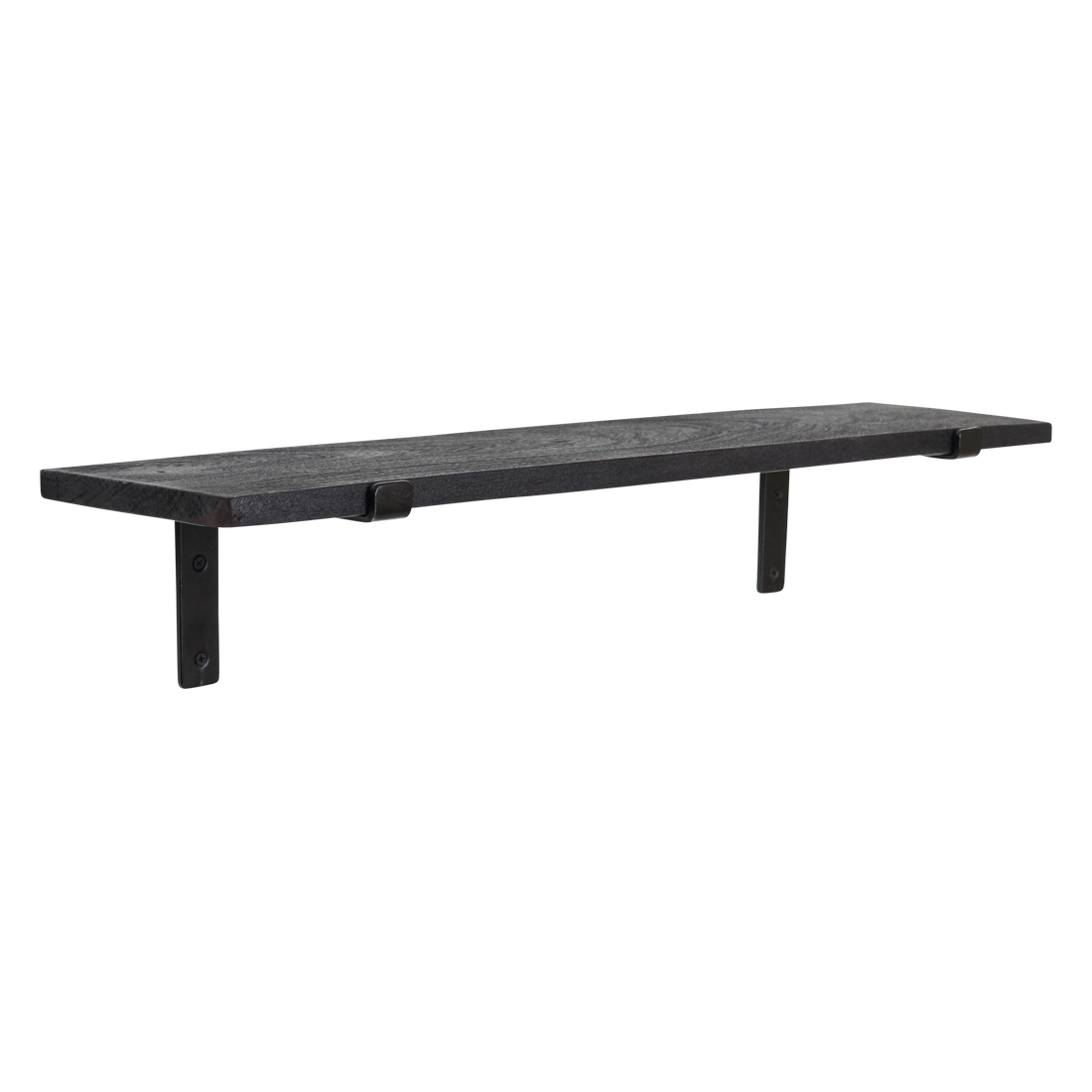 Raw Materials Amsterdam Factory wandplank zwart - FSC-gerecycled hout - 80 cm
