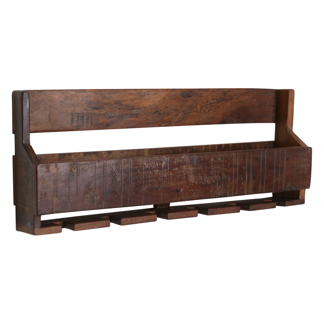 Raw Materials Amsterdam Factory Hangend Wijnrek | Hout | 12x60x28 cm