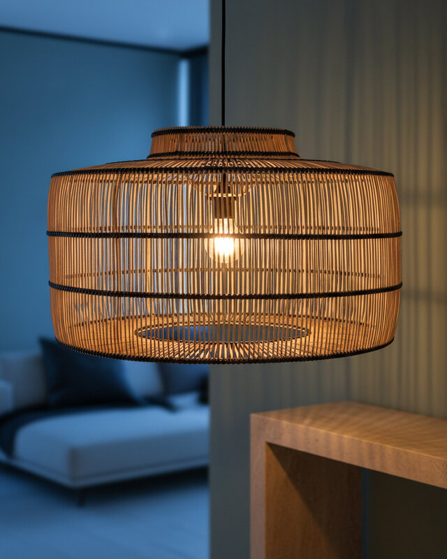Raw Materials Amsterdam Stella Rotan Hanglamp | 61x61x36 cm
