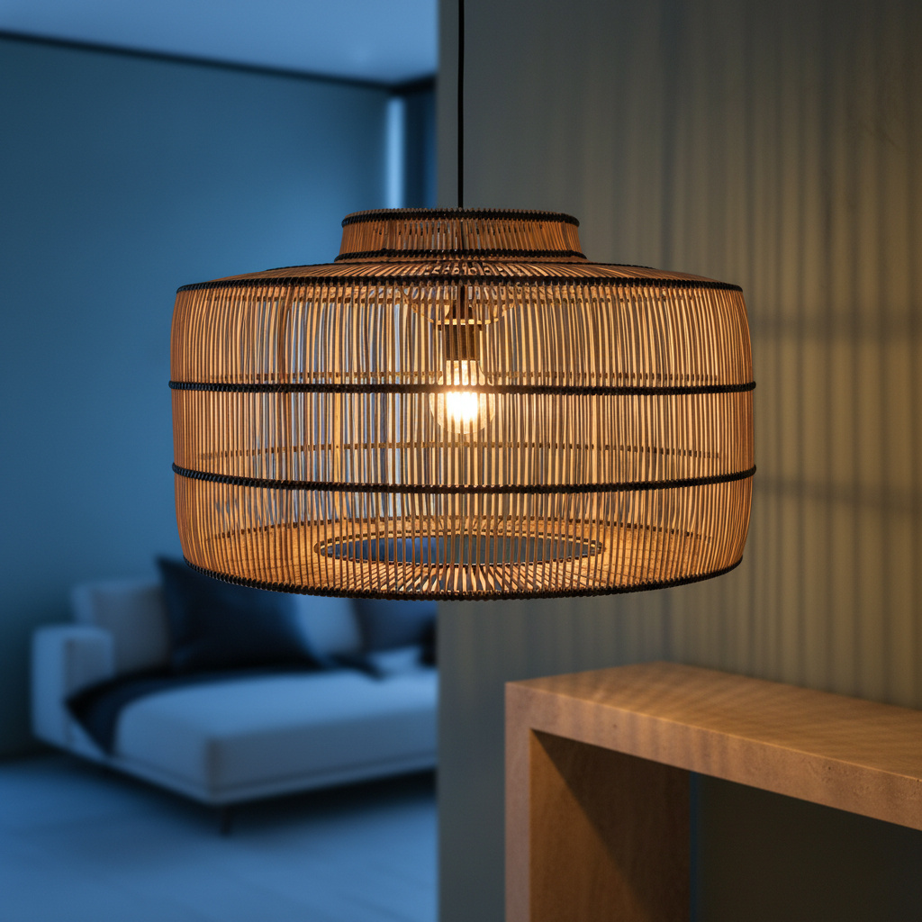 Raw Materials Amsterdam Stella Rotan Hanglamp | 61x61x36 cm