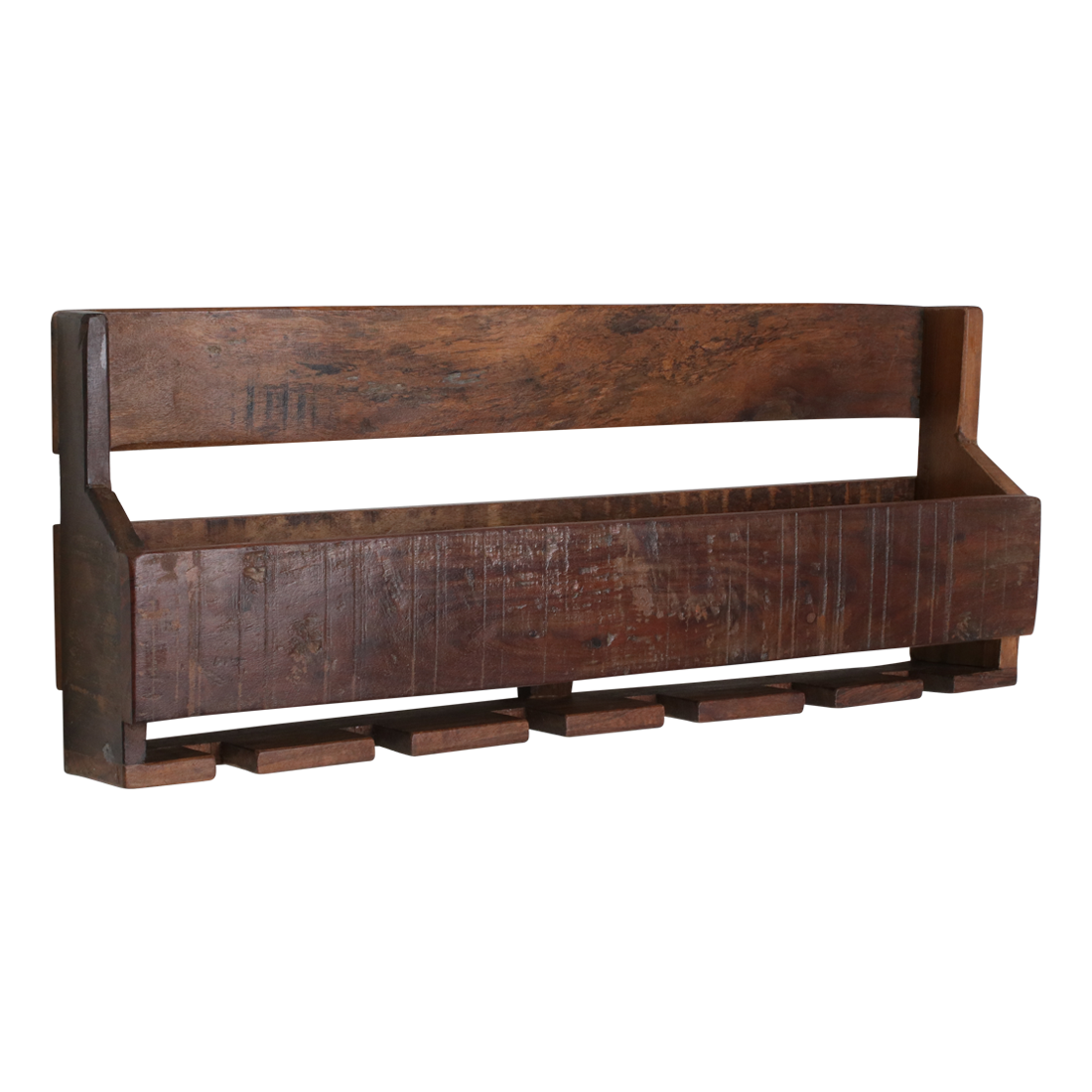 Raw Materials Amsterdam Factory Hangend Wijnrek | Hout | 12x60x28 cm