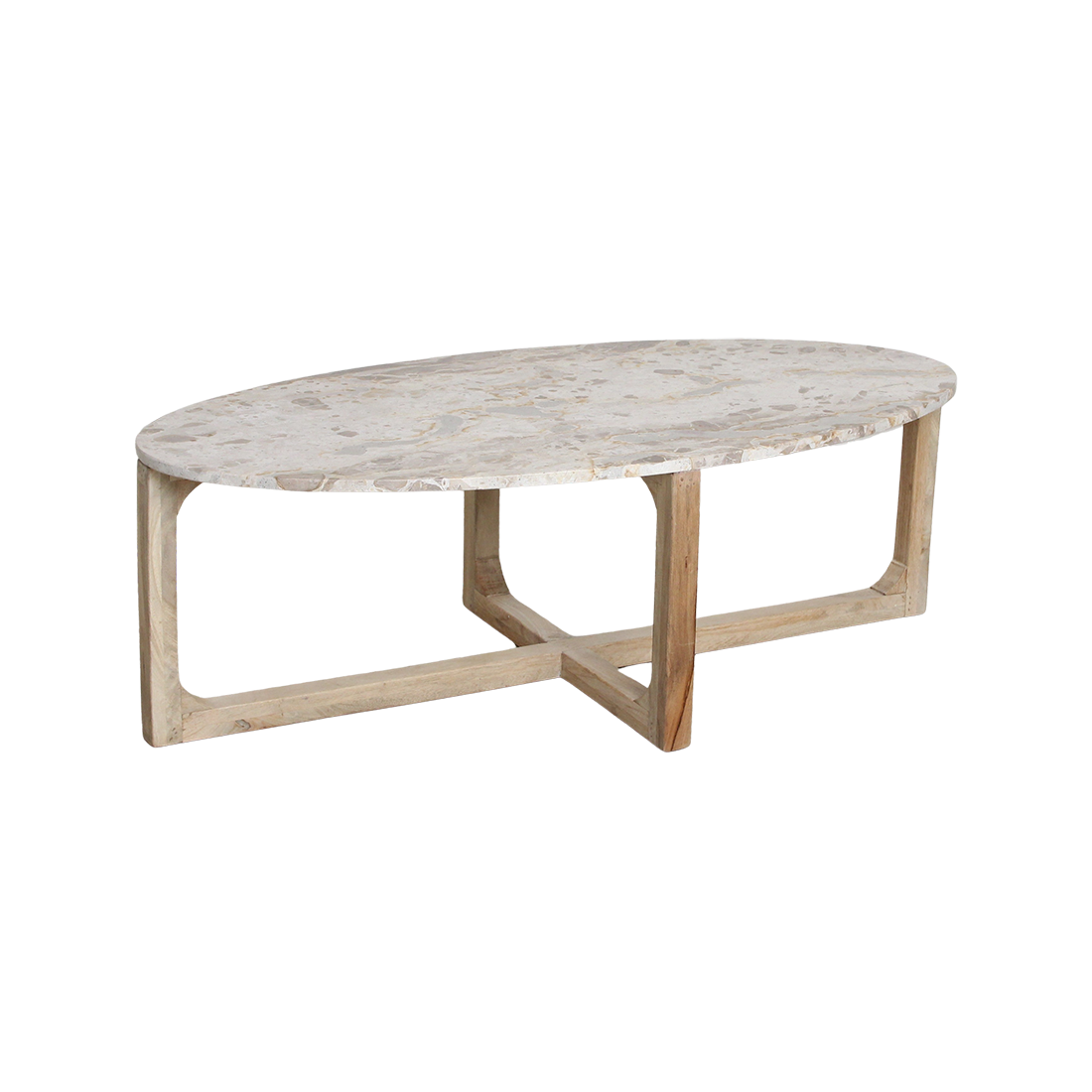 Raw Materials Amsterdam Marmeren Salontafel Crème | B120xH60xD38 cm