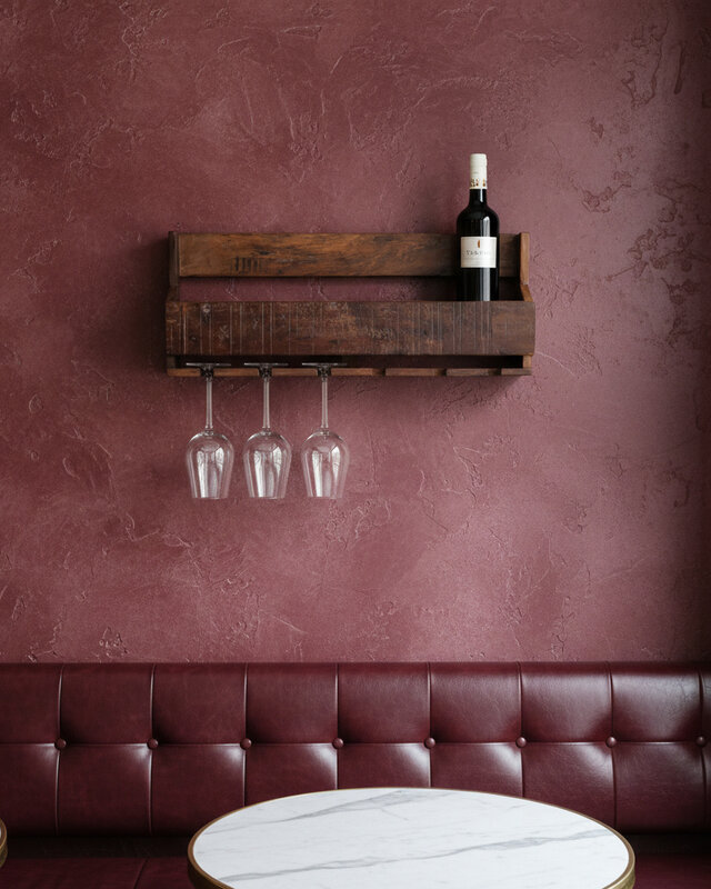 Raw Materials Amsterdam Factory Hangend Wijnrek | Hout | 12x60x28 cm
