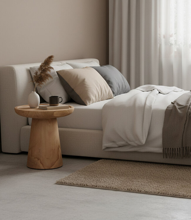 Raw Materials Amsterdam Nero Bijzettafel Ray | Teakhout | 40x40x40 cm