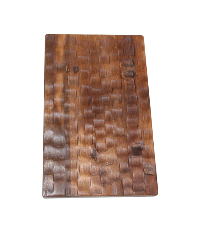 Raw Materials Amsterdam Bijzettafel/kruk van mangohout, bruin - 40 x 25 x 20 cm