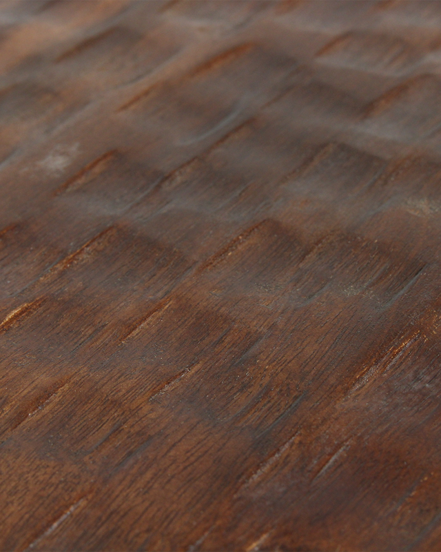 Raw Materials Amsterdam Bijzettafel/kruk van mangohout, bruin - 40 x 25 x 20 cm