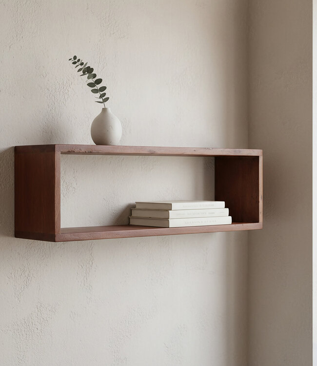 Factory Wandplank Box - FSC-gerecycled hout - 70x15x22 cm