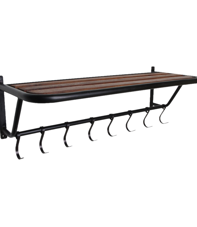 Raw Materials Amsterdam Factory Wandkapstok Met Hoedenplank | Hout