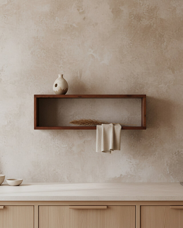Raw Materials Amsterdam Factory Wandplank Box | Hout | 70x15x22 cm